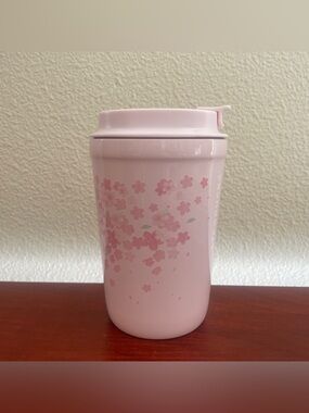 Starbucks Spring 2026 Cherry Blossom Pale Pink Petal Stainless Tumbler 12 OZ NEW